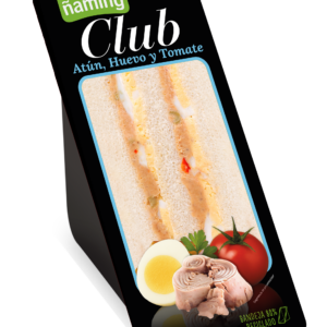 Sándwich Club Atún y Huevo