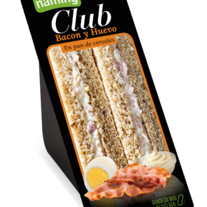 Sándwich Club Bacon y Huevo